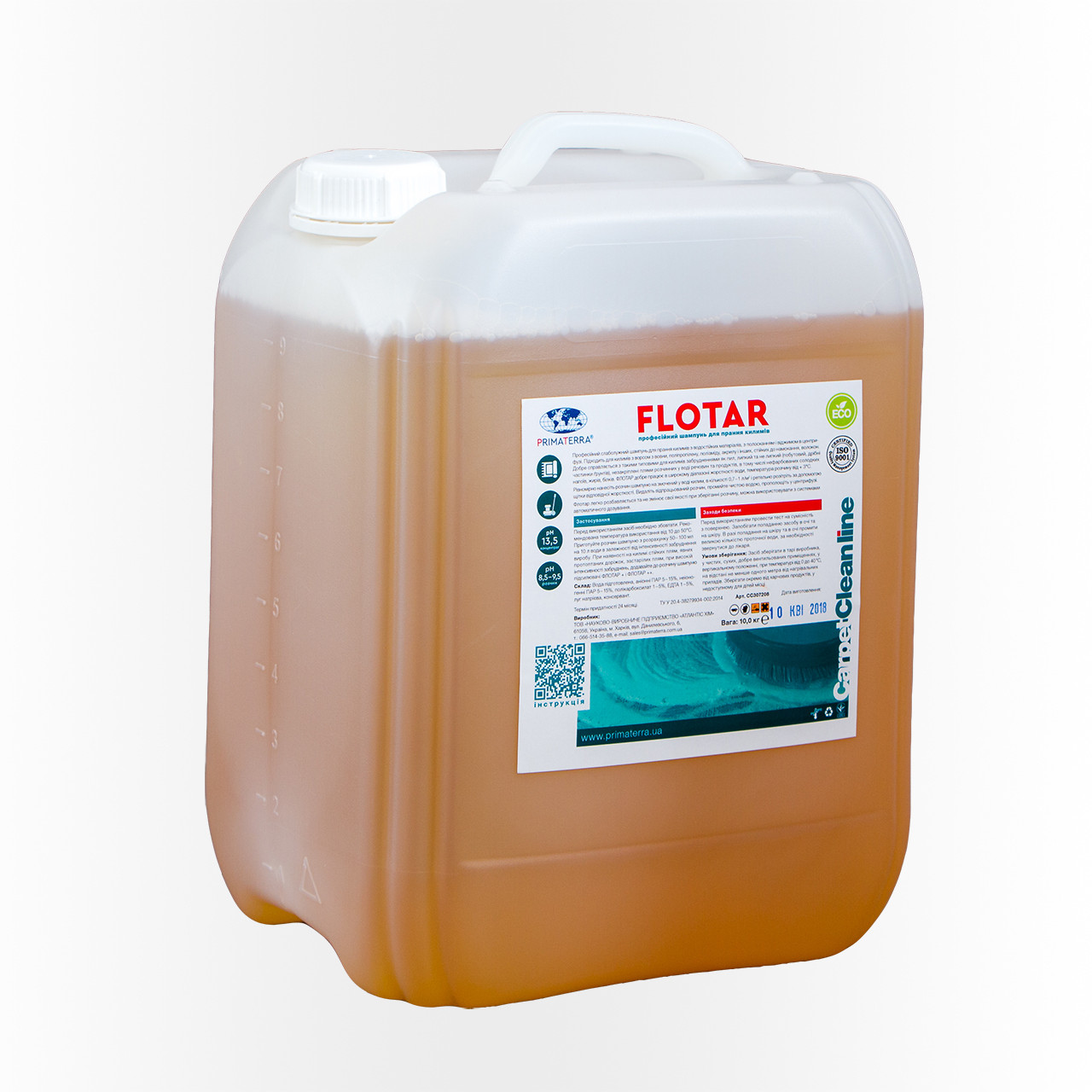 

Шампунь для стирки ковров, Primaterra Flotar 10л