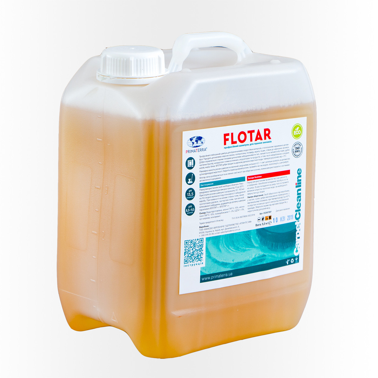 

Шампунь для стирки ковров, Primaterra Flotar 5л