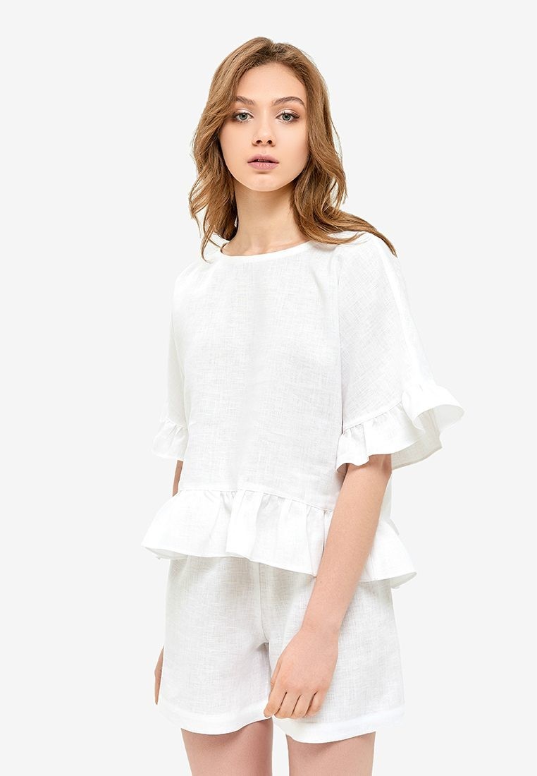 

Топ LinenLove с рюшами XXL Белый (Н4-1-XXL)