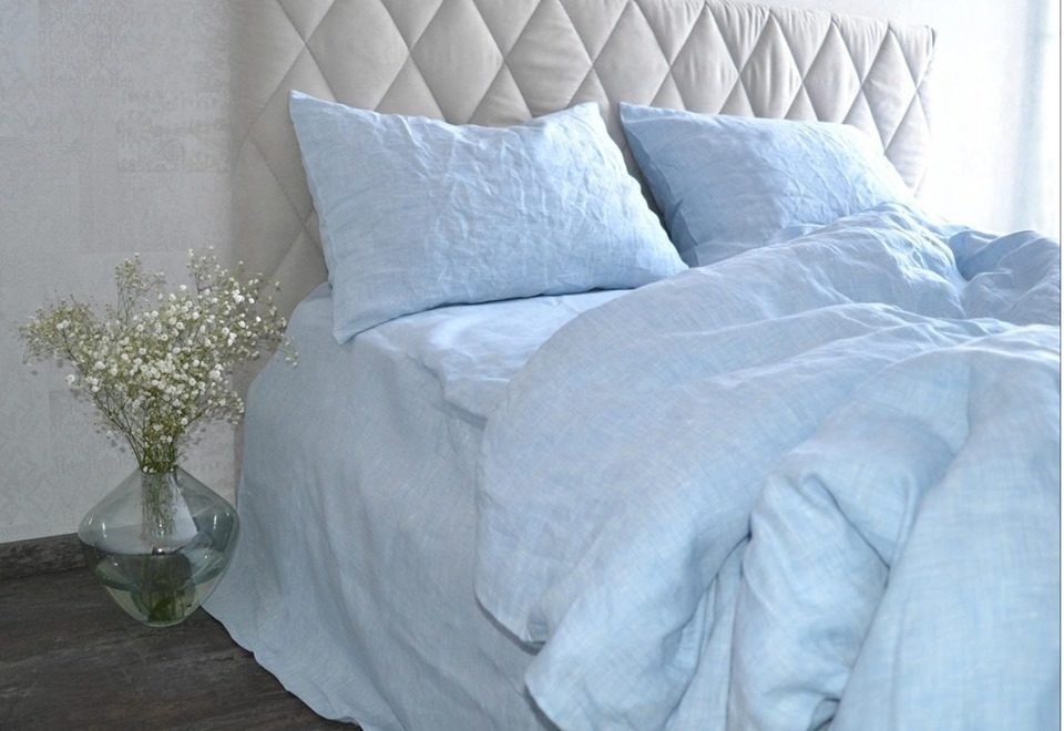 

Комплект постельного белья LinenLove Loft Melange Blue 140х200 см Голубой (k_l_4_1,5)
