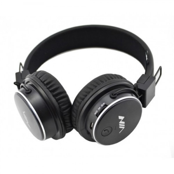 

Беспроводные Наушники NIA-Q8 Plus Bluetooth, Радио, с MP3 Плеером, Чёрные