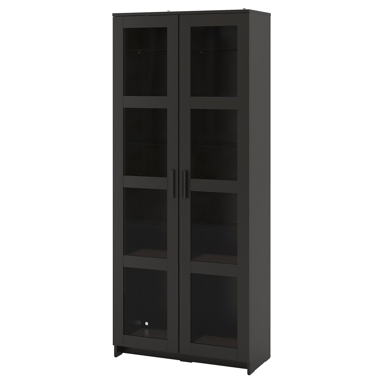 

Сервант IKEA (ИКЕА) BRIMNES 80x190см черный (104.098.71)
