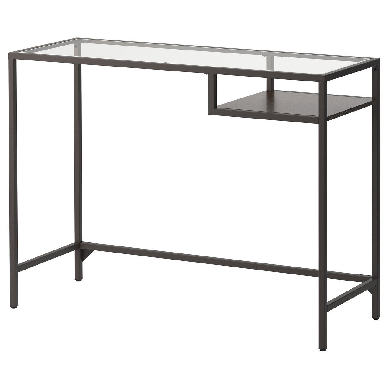 

Компьютерный стол IKEA (ИКЕА) VITTSJO стекло коричневый (802.213.52)