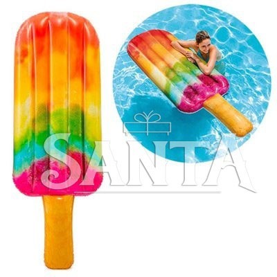 

Матрас надувной Intex Радужное Мороженое (Popsicle) арт.58766. Отлично подходит для отдыха на море, в бассейне