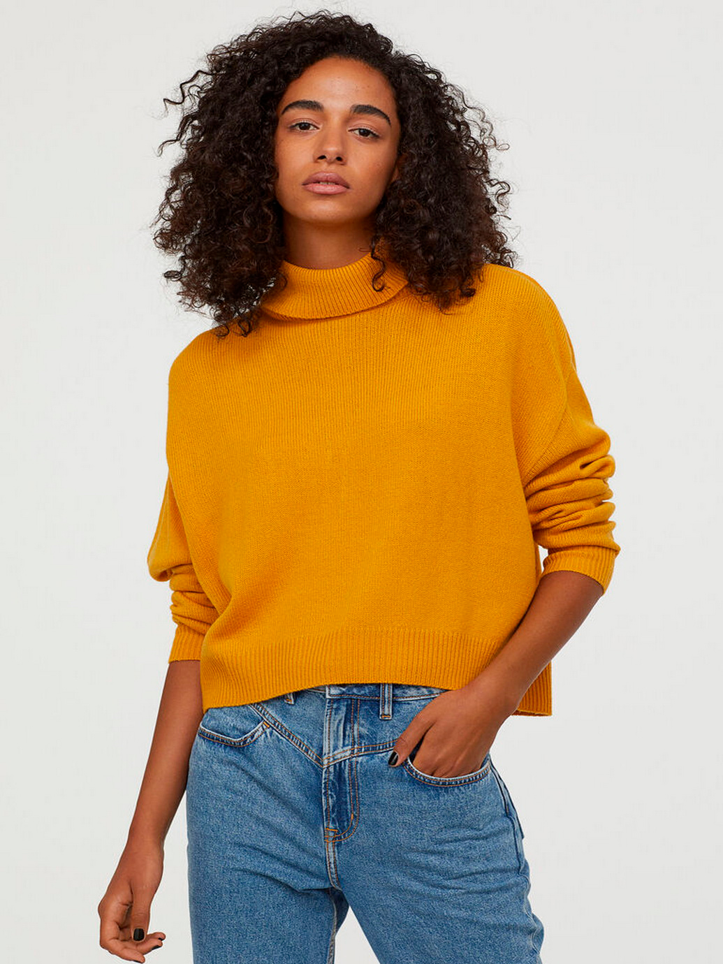 

Свитер H&M 0761406-0 S Горчичный
