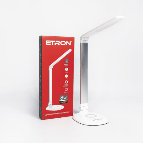 

Лампа настольная светодиодная ETRON Desk Lamp step 8W 3000-6000K White-silver