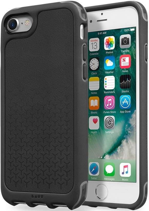 

Чехол LAUT R1 Leather Schist for iPhone 8/iPhone 7 серый