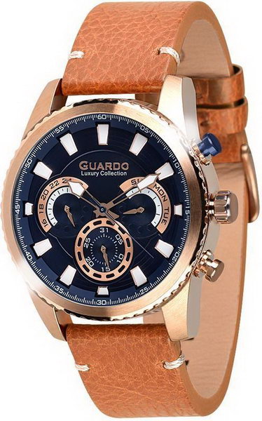 

Мужские наручные часы Guardo S01896 RgBlBr
