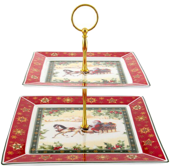 

Блюдо 2-х ярусное Lefard Christmas Collection 24 см (986-082)