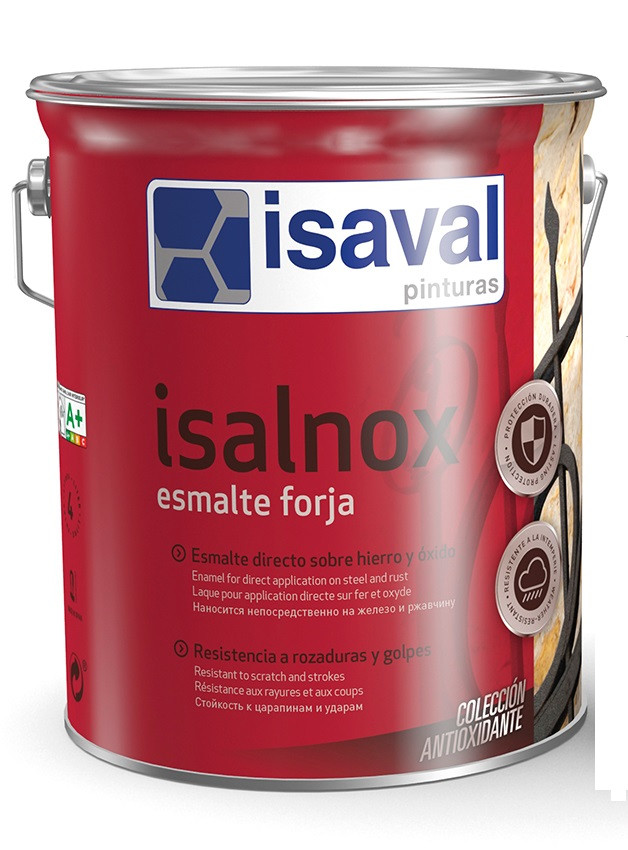 

Антикорозійна емаль для металу з ефектом ковки ISAVAL Forja Чорна 4 л
