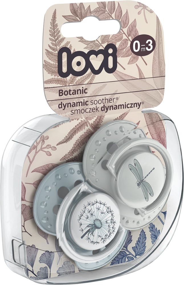 

Пустышка силиконовая Lovi Botanic Boy динамическая 0-3 мес 2 шт (22/869boy) (5903407228693)