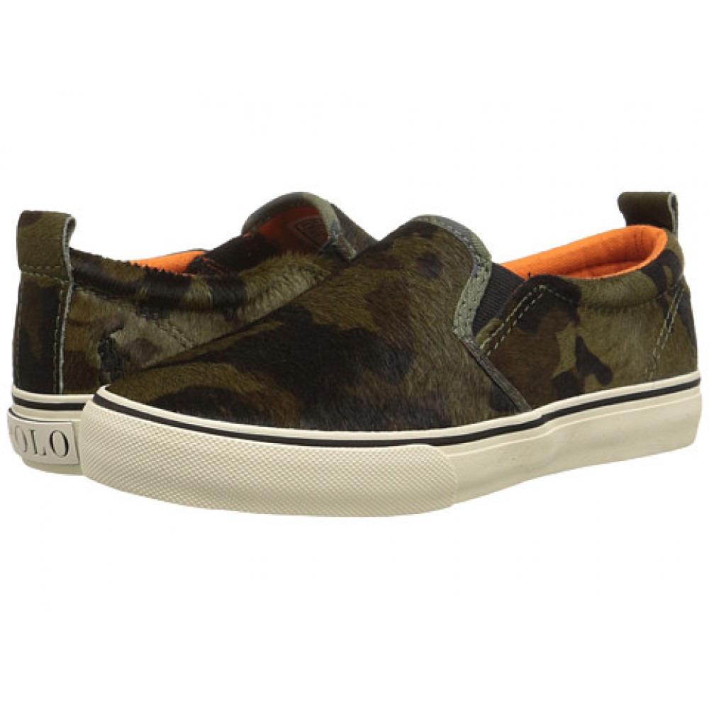 

Слипоны Polo Ralph Lauren Kids Carlee Twin Gore 30.5 (Хаки)