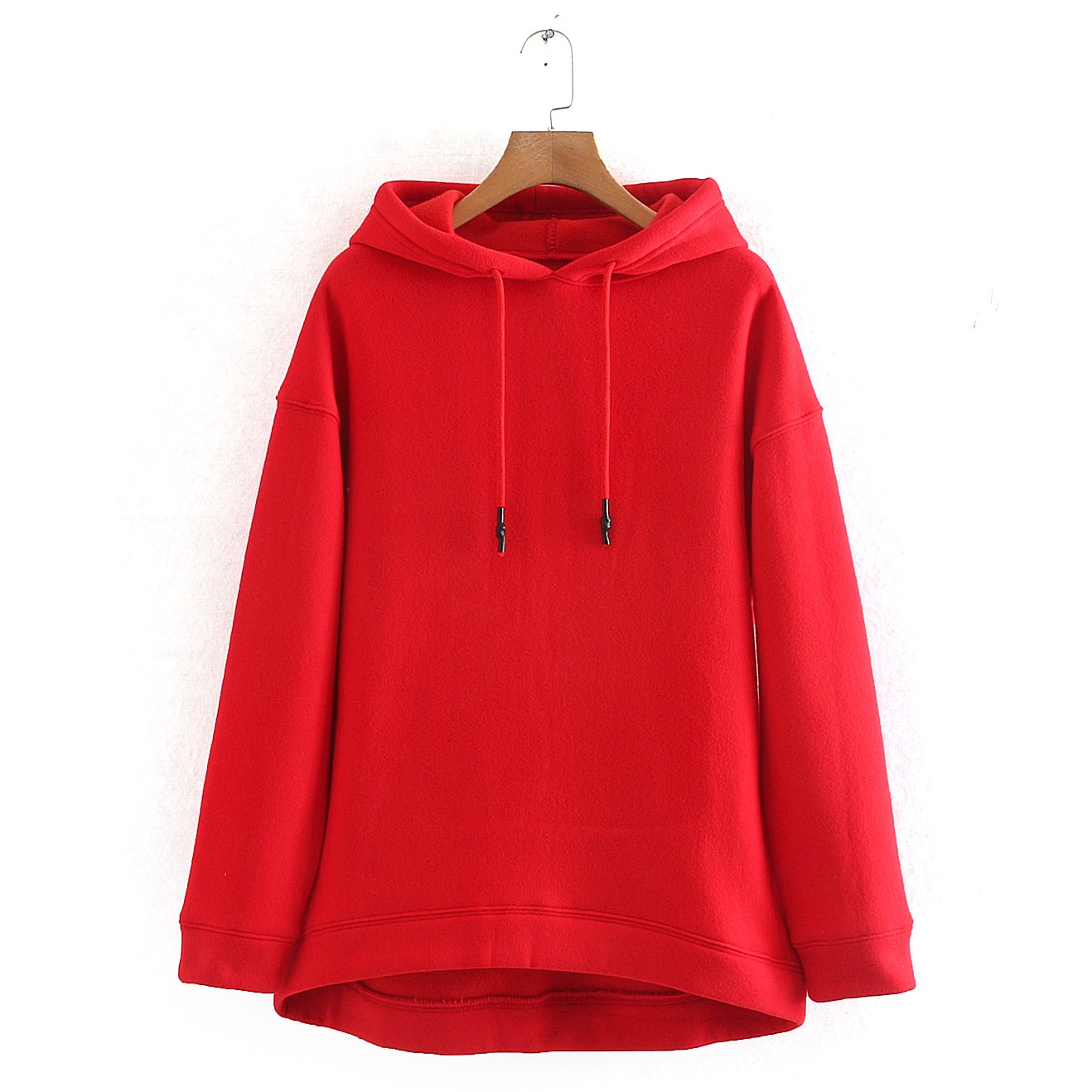 

Худи женское удлиненное Bright, красный Berni Fashion (S) Красный