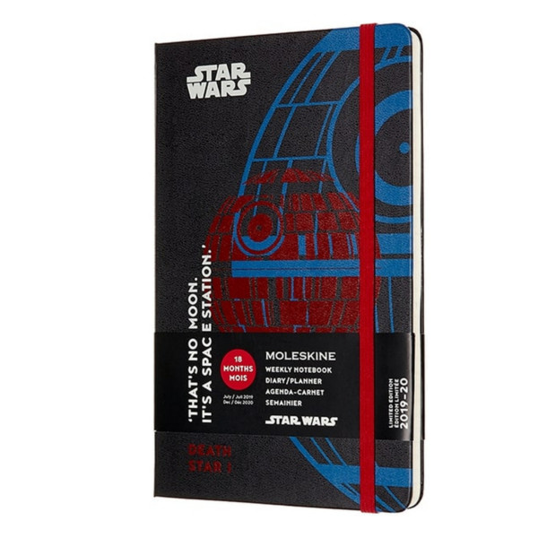 

Еженедельник Moleskine 2019-2020 Star Wars средний черный DSW18WN3Y20