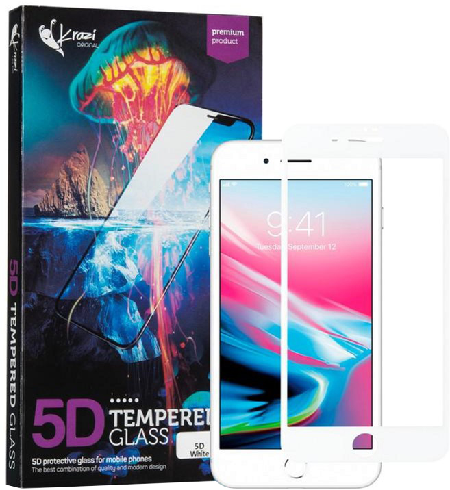

Защитное стекло Krazi для Apple iPhone 7/8 White