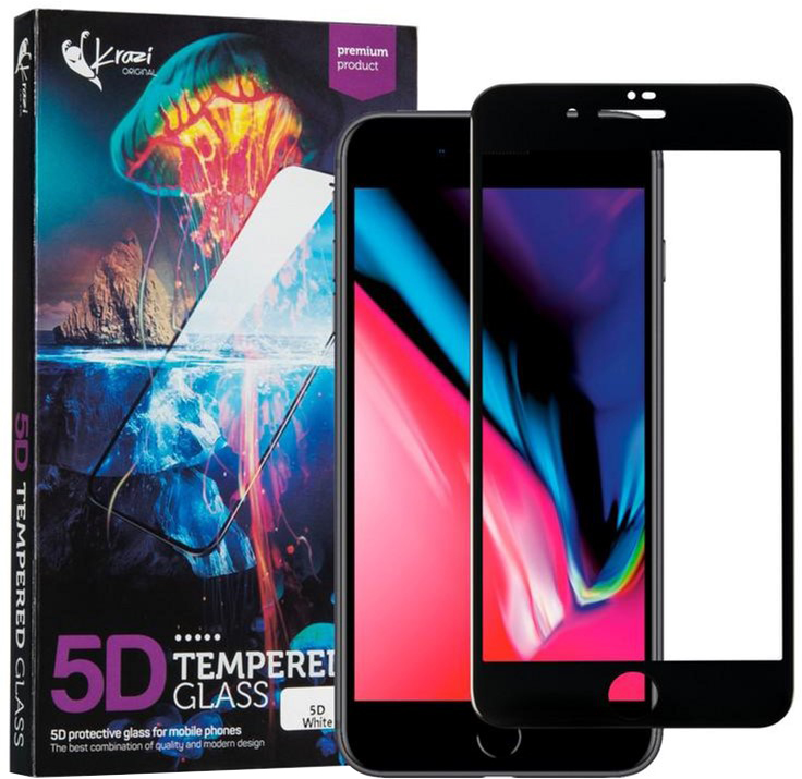 

Защитное стекло Krazi для Apple iPhone 7 Plus/8 Plus Black