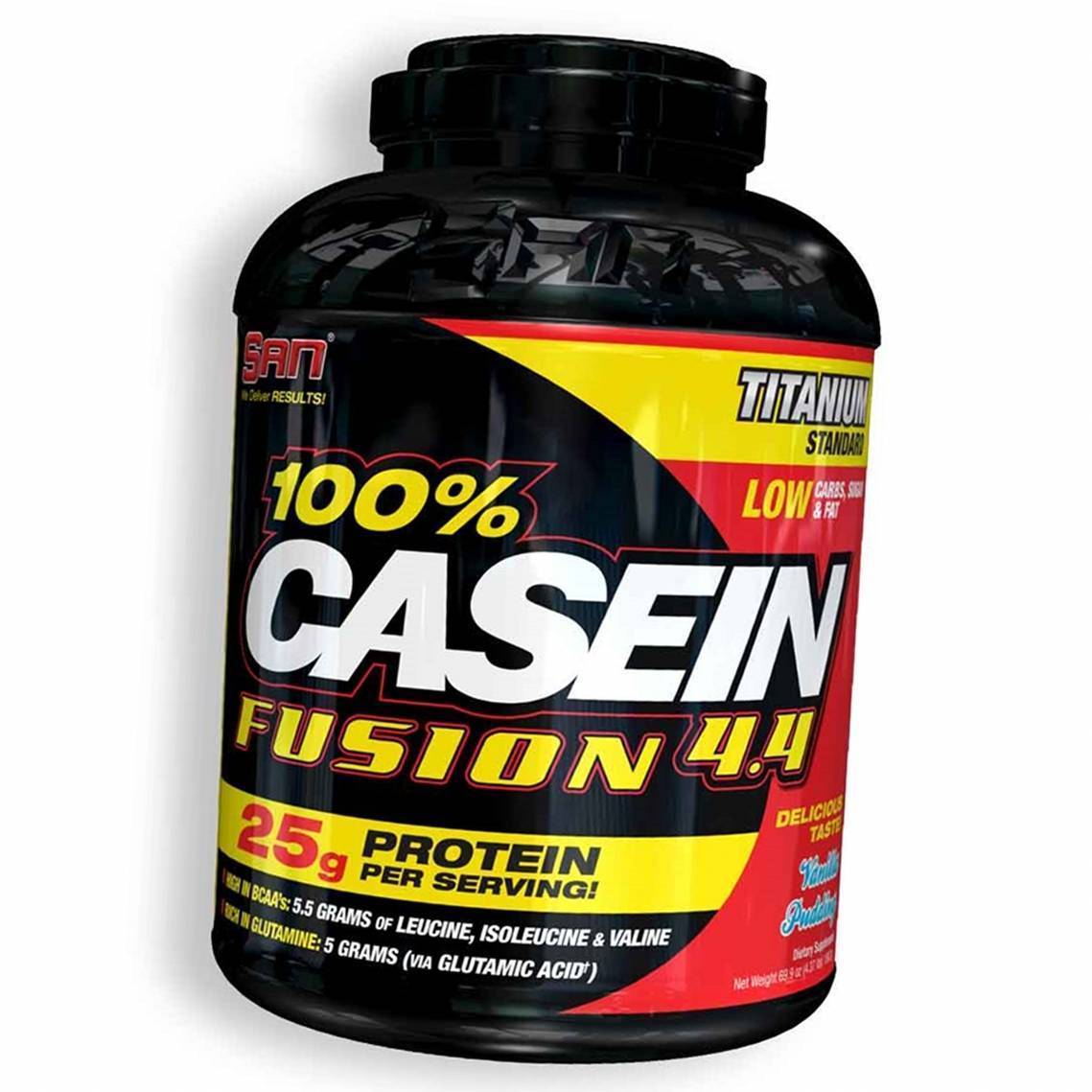 

Казеиновый Протеин, 100% Casein Fusion, San 1982г Ванильный пудинг (29091004)