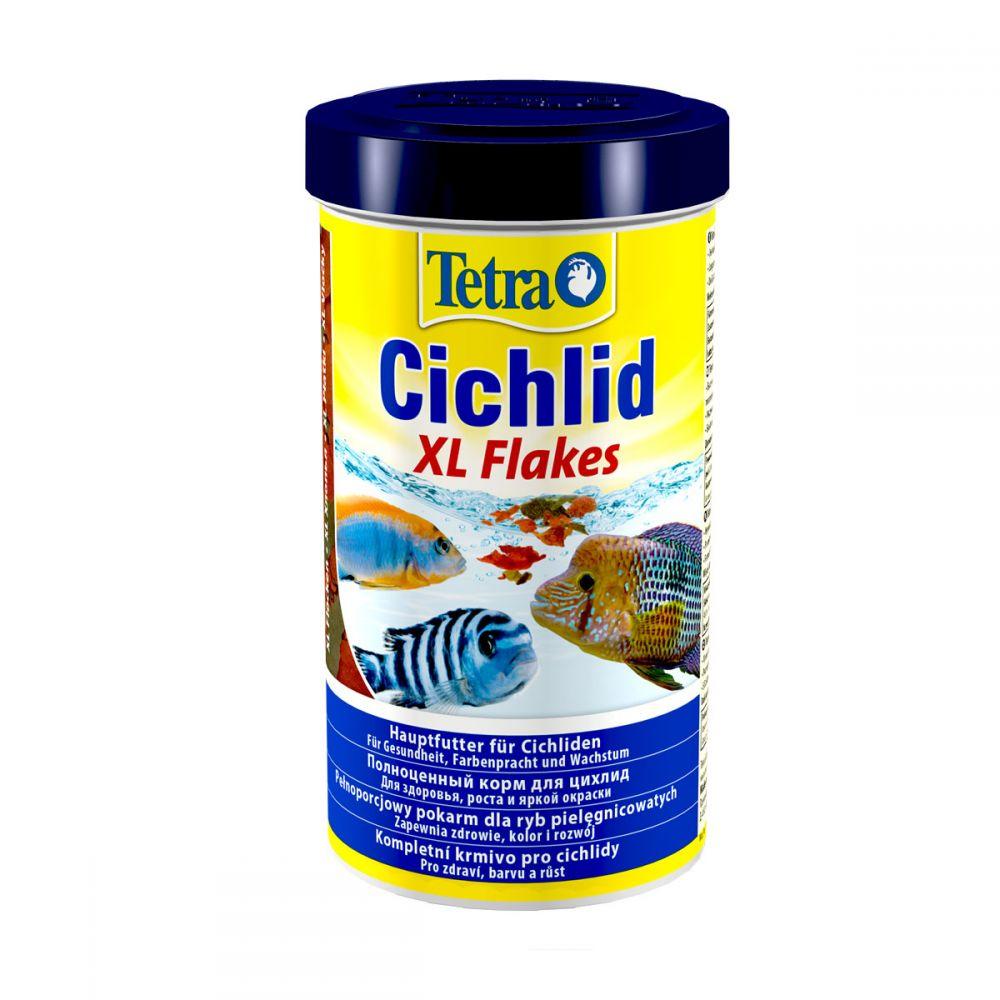 

Корм для аквариумных рыб Tetra Cichlid XL Flakes в хлопьях 500 мл