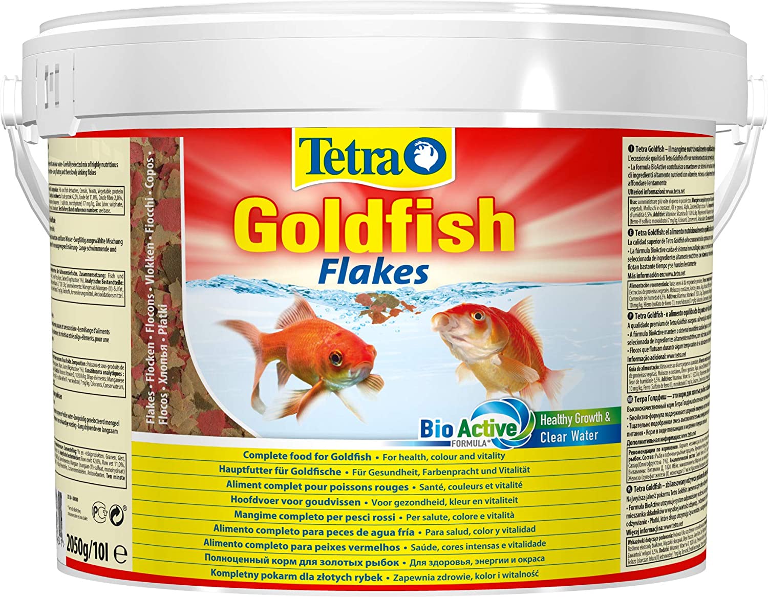 

Корм для аквариумных золотых рыбок Tetra Goldfish Flakes в хлопьях 10 л