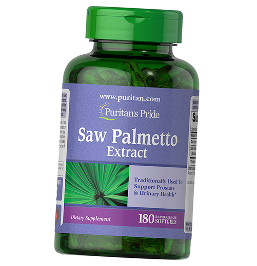 

Экстракт Со Пальметто, Saw Palmetto Extract, Puritan's Pride 180гелкапс (71367035)