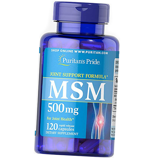 

МСМ, Метилсульфонилметан, MSM 500, Puritan's Pride 120капс (03367002)