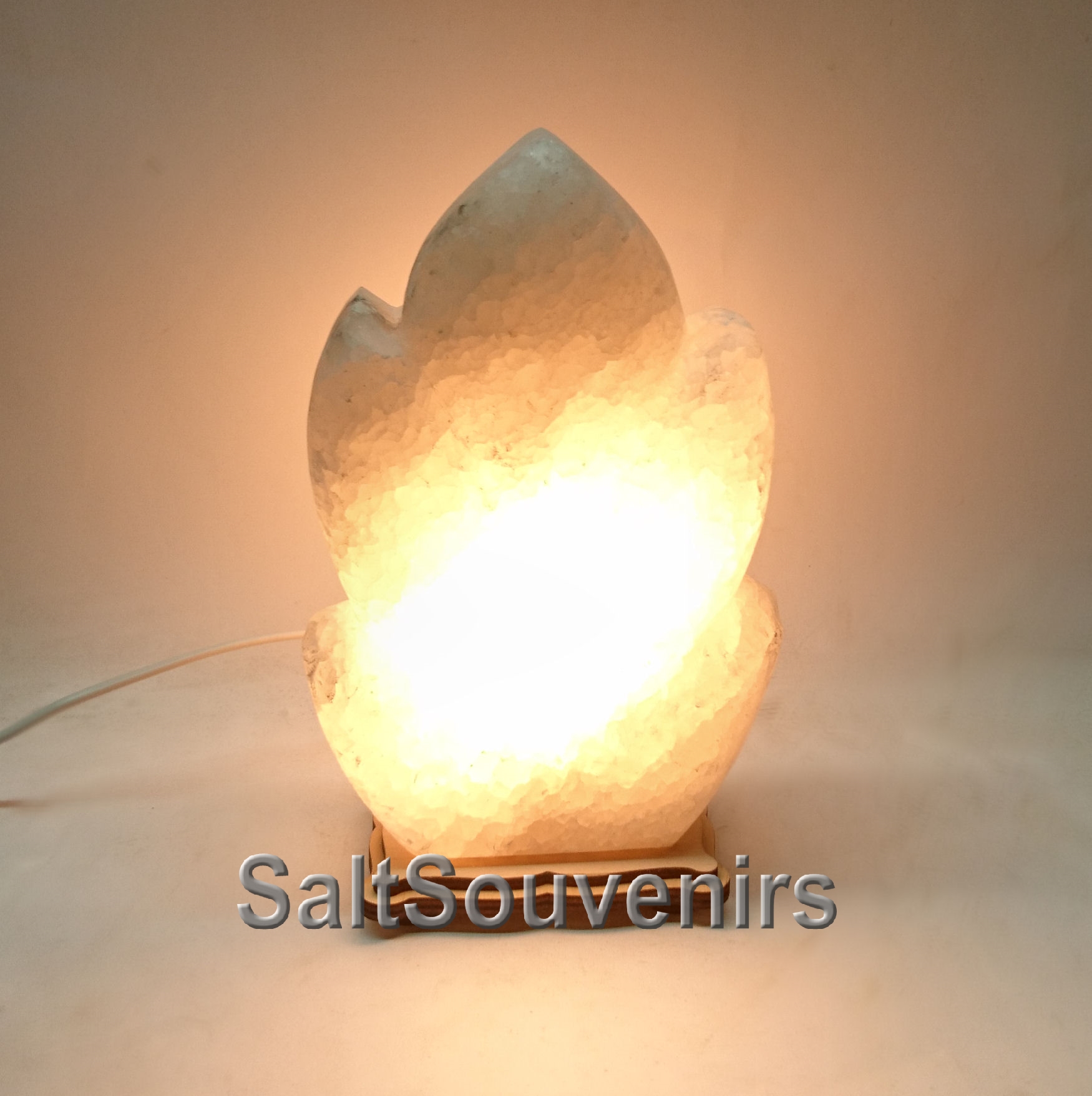 

Соляной светильник EcoDecorLamp Листочек большой резной