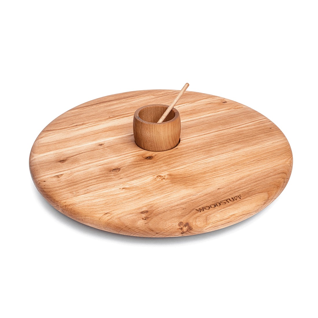 

Сырная доска Woodstuff доска для сыра 25 см (комплект: медовая ложка и соусник)