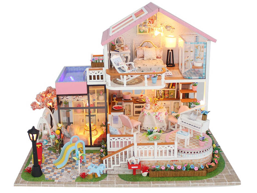 

3D Интерьерный конструктор DIY House Румбокс Hongda craft Sweet words (13846)