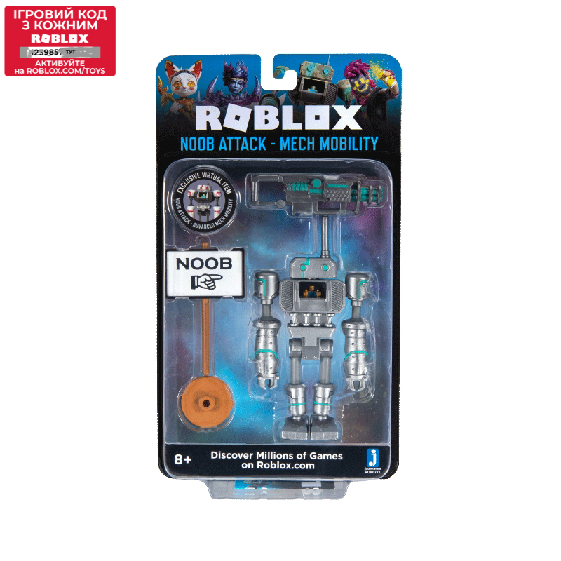 

Игровой коллекционный набор Jazwares Roblox Imagination Figure Pack Noob Attack - Mech Mobility W7 (ROB0271)