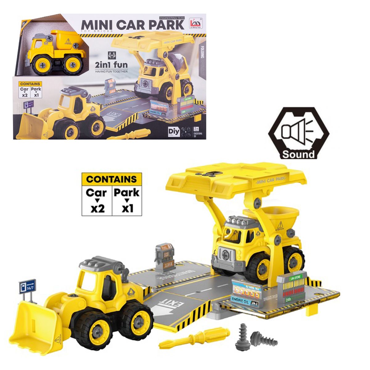 

Конструктор Сделай сам Самосвал 72 дет Lei Meng Toys (CJ-1614191) (147039)
