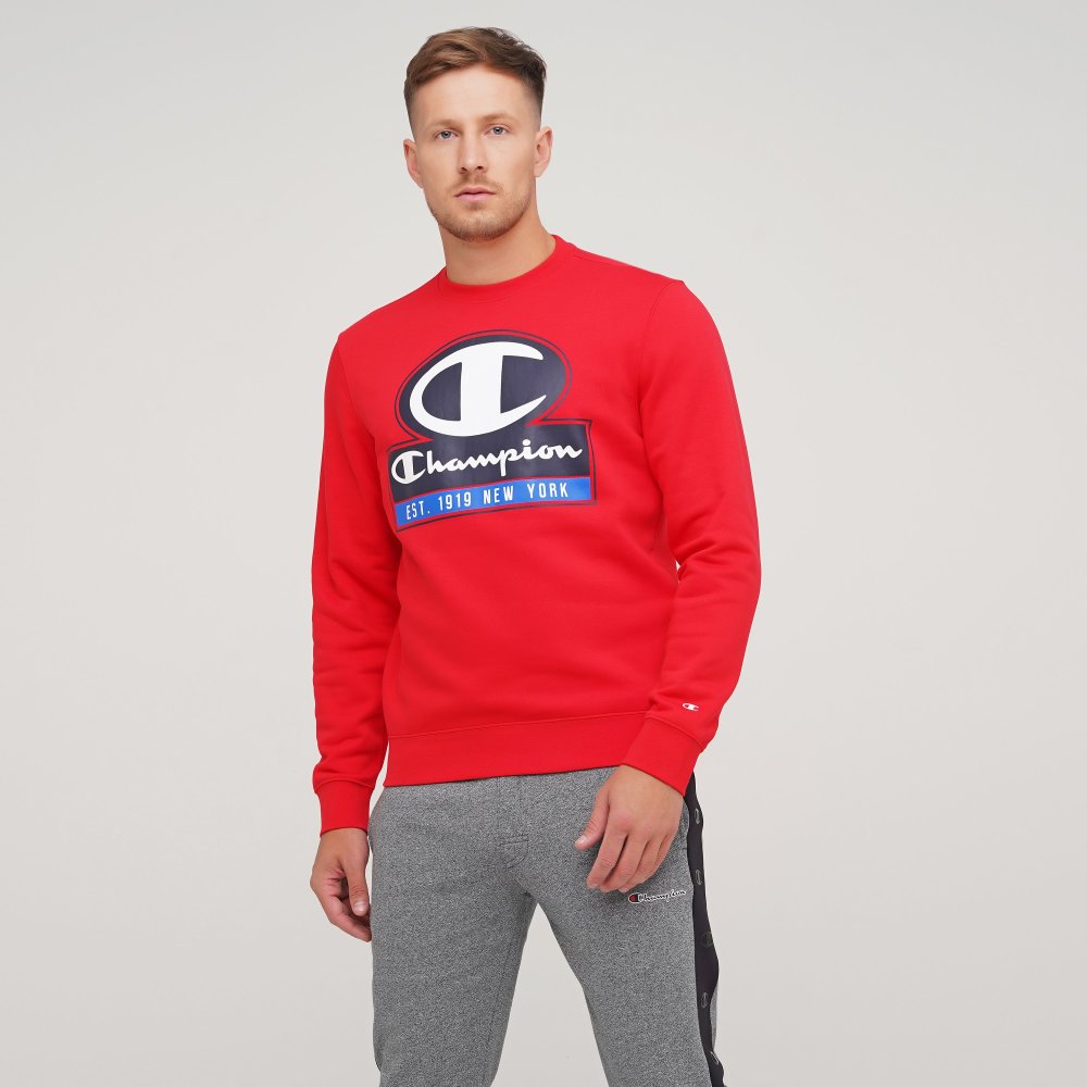 

Мужской свитшот Champion Crewneck Sweatshirt Красный 42 (cha214822-LLR)