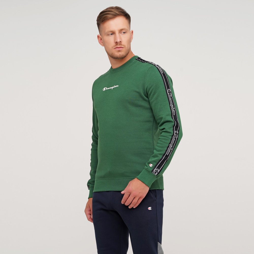 

Мужской свитшот Champion Crewneck Sweatshirt Зеленый 44 (cha215312-GNPS)