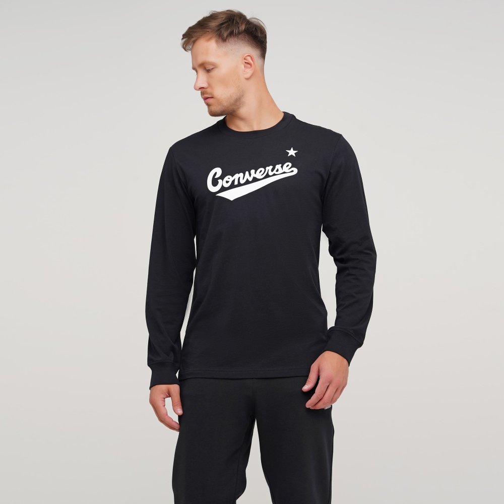 

Мужской лонгслив Converse Nova Ls Sc Tee Черный 44 (con10017971-001)
