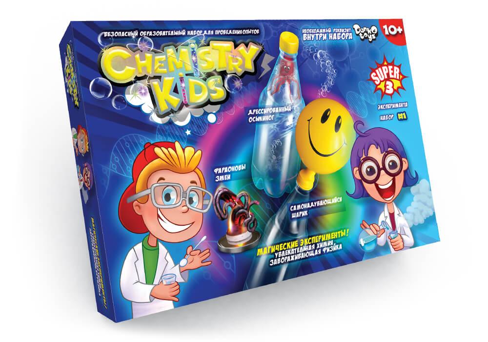

Набор для проведения опытов Danko Toys CHEMISTRY KIDS / Супер 3 № 1