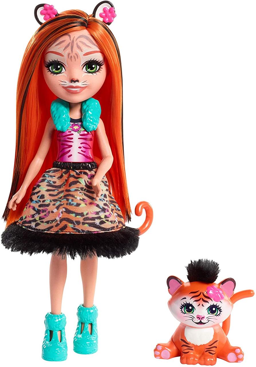 

Лялька Enchantimals Tanzie Tiger Doll and Tuft Figure Playset Тигреня (FRH39) (B077PKDQV1)