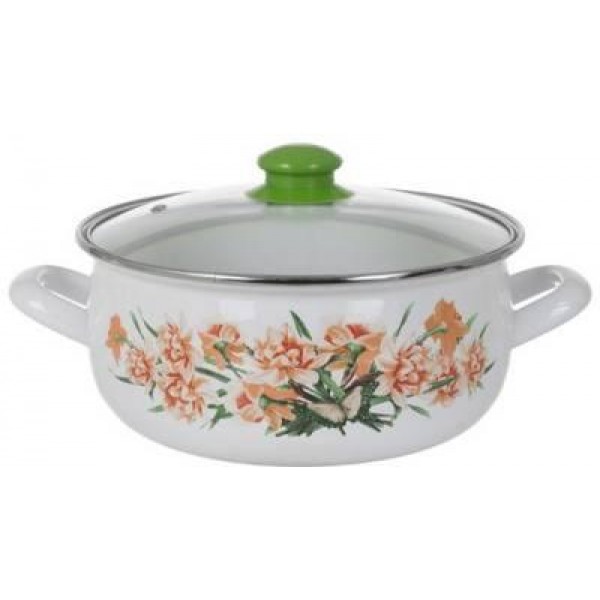 

Кастрюля со стеклянной крышкой Savasan Гвоздика DS-105-4-2-Г 4.2 л