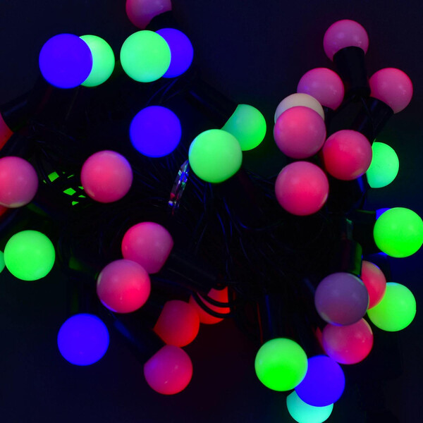 

Гирлянда светодиодная новогодняя City Шарики 40 разноцветных лампочек 5 м Мультиколор (48235)