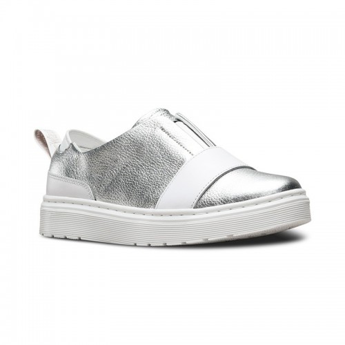 

Слипоны Dr. Martens Silver Leather размер 41 стелька 27 см серебряный (SW-0169)