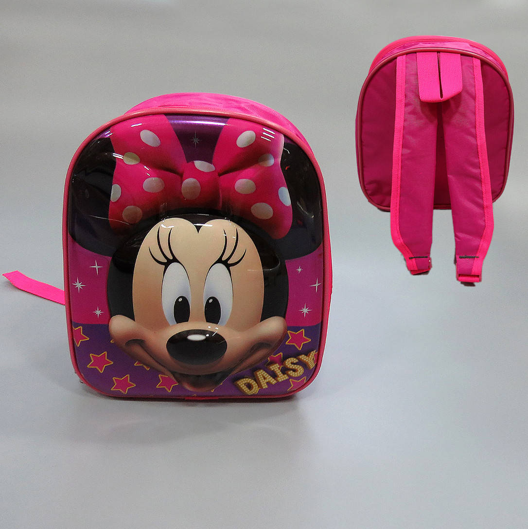 

Рюкзак Minnie Mouse 3D Hacali kids для девочки Малиновый 17760