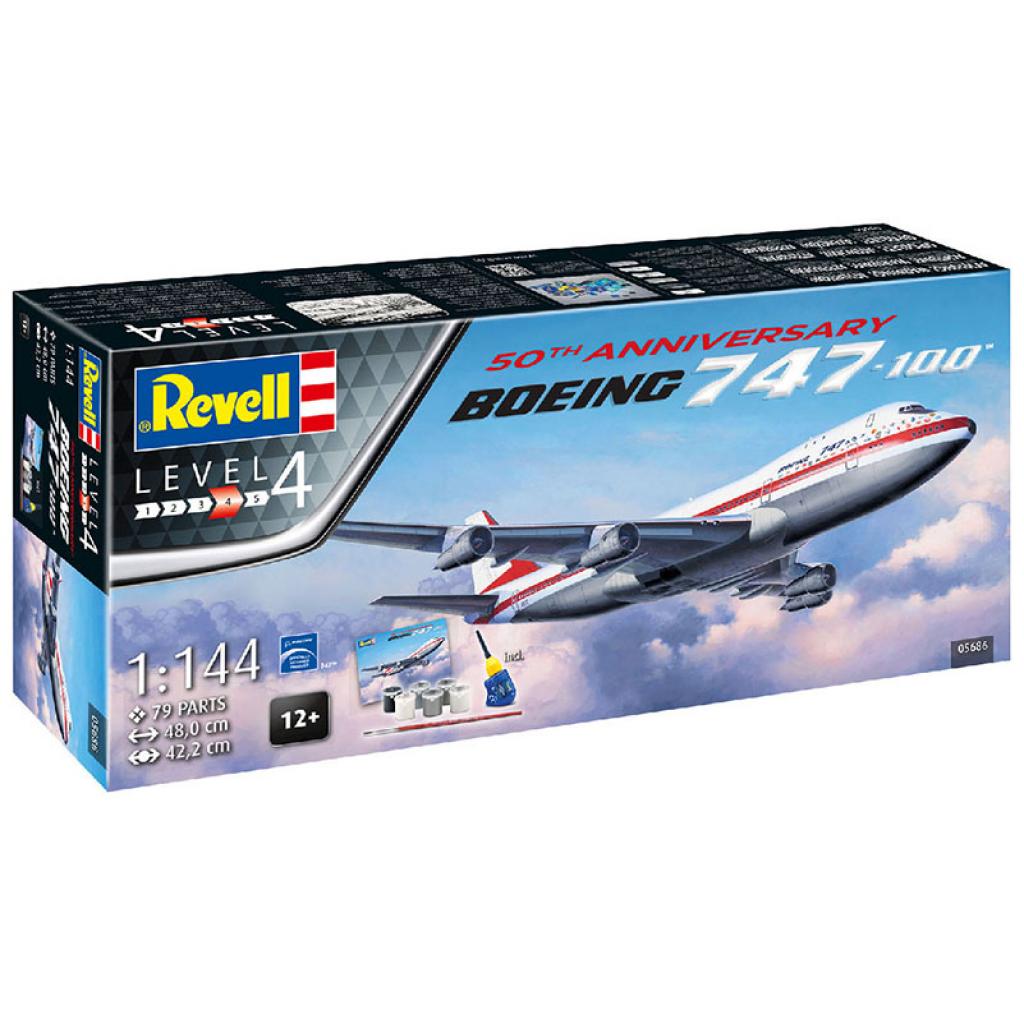 

Сборная модель Revell Самолет Боинг-747-100 50 лет 4, 1:144 (RVL-05686)