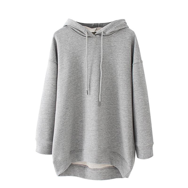 

Худи женское с удлиненной спинкой и капюшоном Long back Berni Fashion (S) Серый