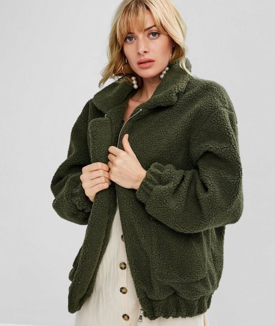 

Куртка женская из искусственного меха Fluffy, зеленый Berni Fashion (S) Зеленый