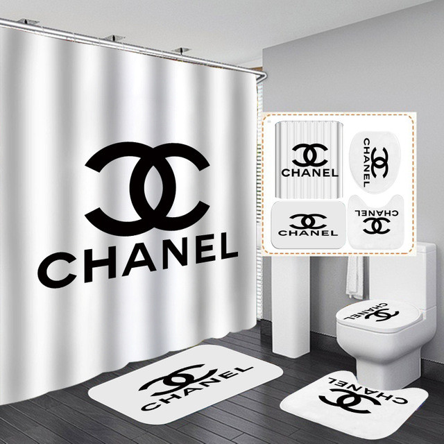 

Занавеска для ванной Spifa CHANEL ткань 180x180 см Белый
