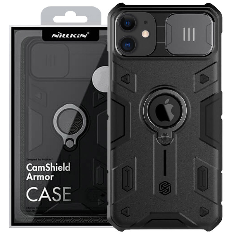 

TPU+PC чехол Nillkin CamShield Armor (шторка на камеру) для Apple iPhone 11 (6.1") Черный