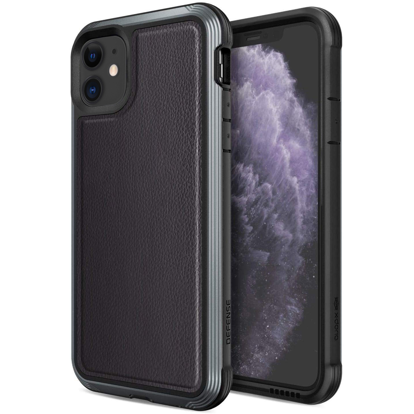 

Чехол Defense Lux Series (TPU+Metal+Leather) для Apple iPhone 11 (6.1") Черный