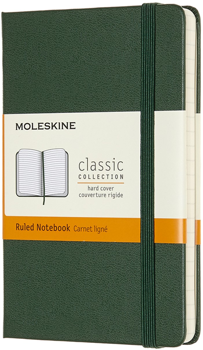

Записная книга Moleskine Classic 9 х 14 см 192 страницы в линейку Миртовый Зелёный (8058647629025)
