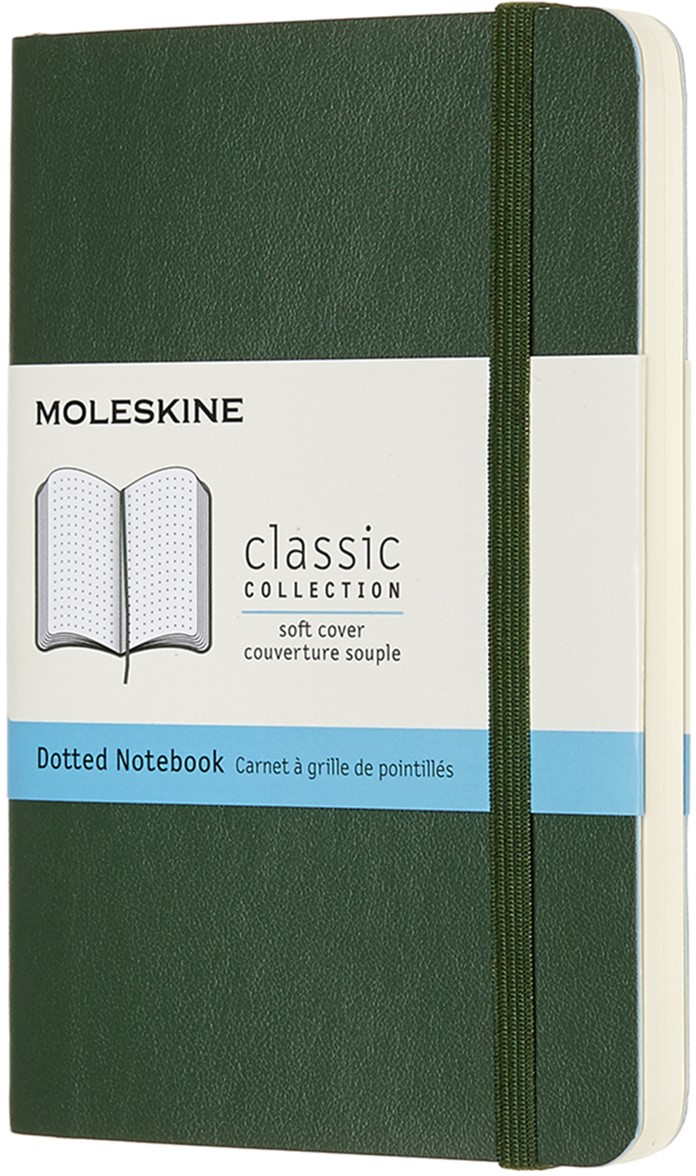 

Записная книга Moleskine Classic 9 х 14 см 192 страницы в точку Миртовый Зелёный Мягкая обложка (8058647629179)