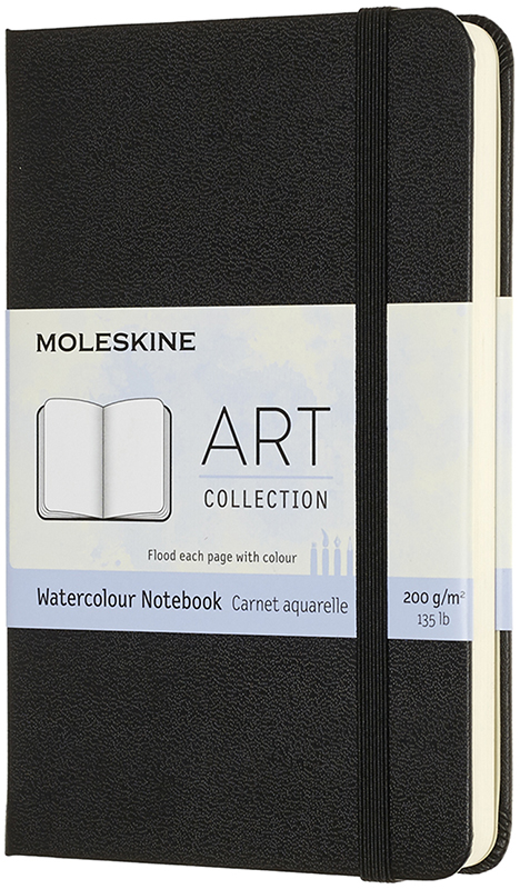 

Скетчбук Moleskine Art для Акварели 9 х 14 см 60 страниц без линовки Чёрный (8058647626741)