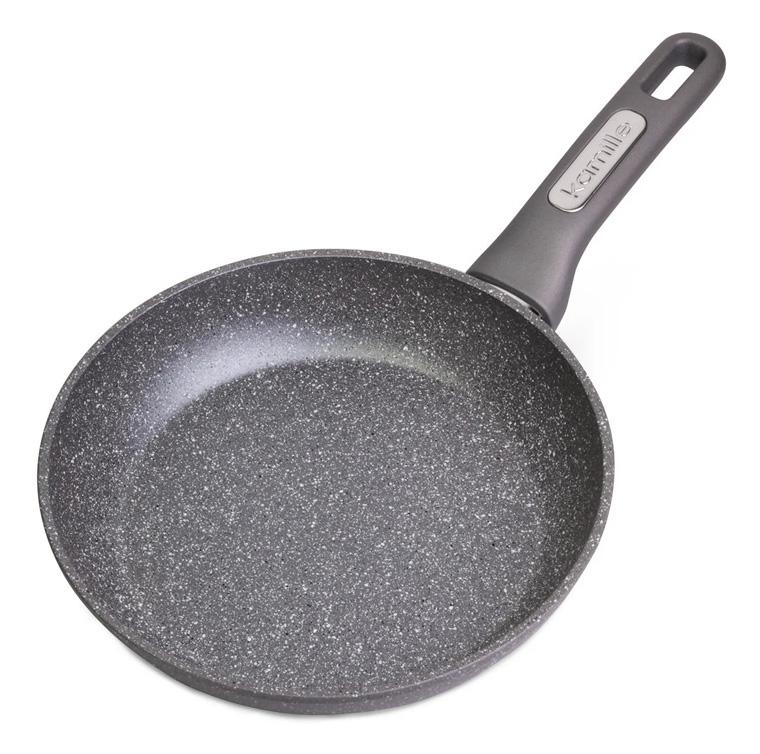 

Сковорода Kamille Granite Ø24 см индукционная с гранитным антипригарным покрытием (KM-4287GR)