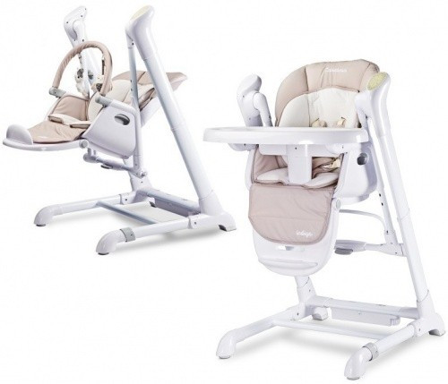 

Стульчик для кормления Caretero Indigo Beige